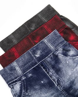 Printed Imitation Jeans