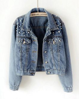 Pearl Beading Denim Jackets