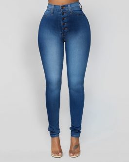 Vintage Skinny Fit Washed Jeans