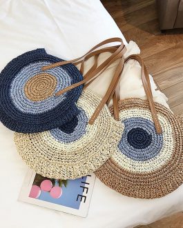 Bohemian Round Straw Bag