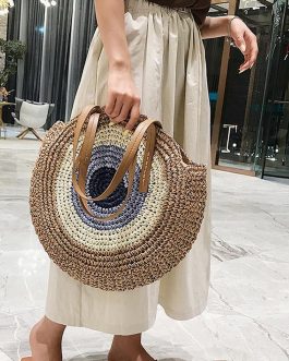 Bohemian Round Straw Bag