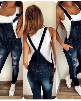 Fashionable Straps Jeans