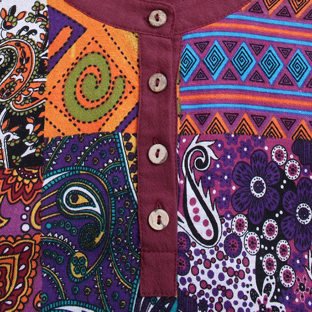 Bohemian Long Sleeve Blouse - Image 3