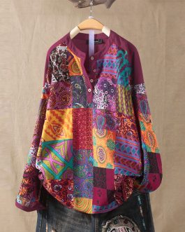 Bohemian Long Sleeve Blouse