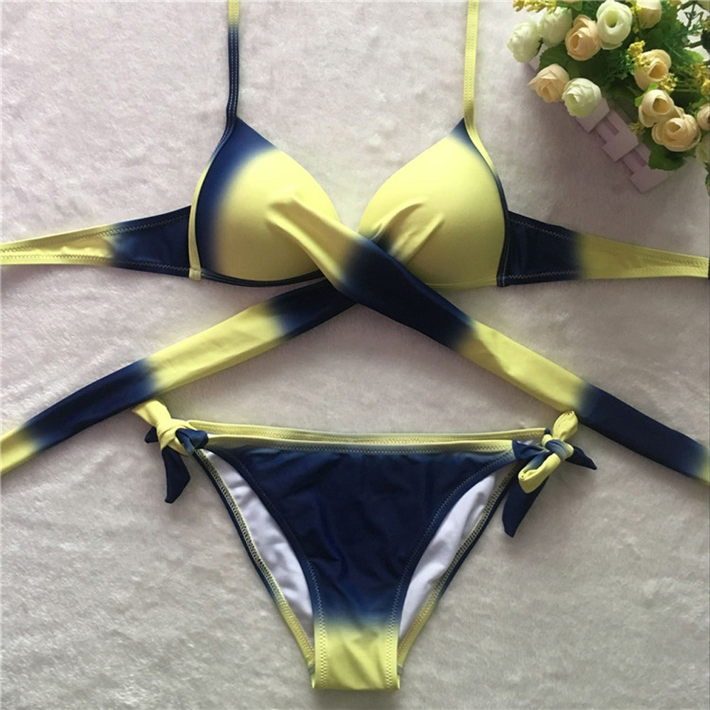 Bandage Push-up Printed Beachwear - Image 3