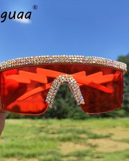 Oversized Rhinestone Sunglasses