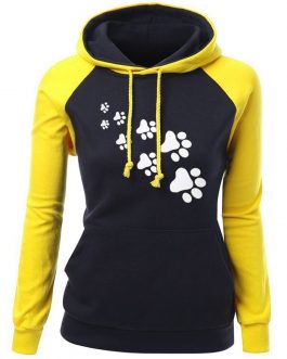 Paw Printed Hoodie