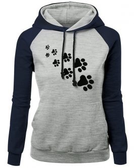 Paw Printed Hoodie