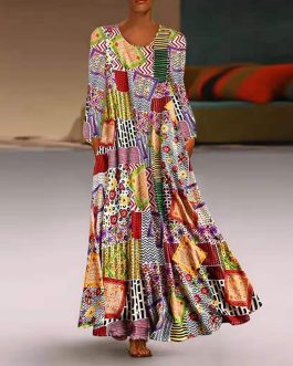 Bohemian Floral Maxi Dress