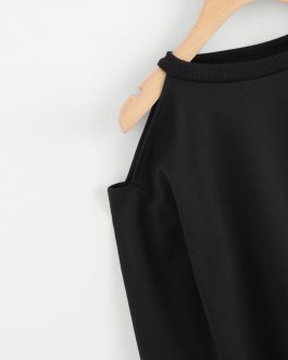 Off Shoulder O-neck Casual Sweatshirt