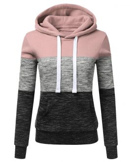 Casual Color Stripes Hoodie
