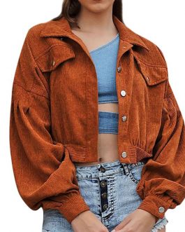 Corduroy Lapel Windbreaker Jackets