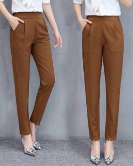 Office Lady Slim Fit Trousers