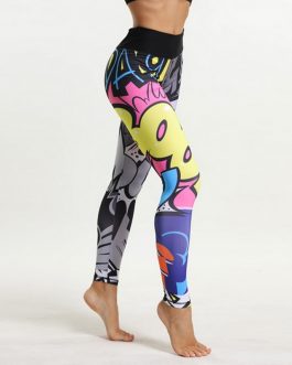 Printed High Waist Workout Leggings