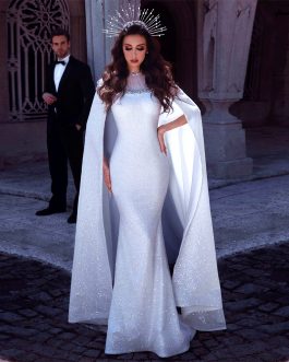 Mesh Sequins Evening Party Dress