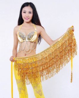 Sequin Tassel Wrap Skirt