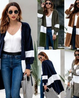 Stitching Elegant Open Casual Cardigan