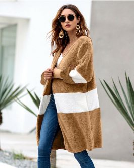 Stitching Elegant Open Casual Cardigan