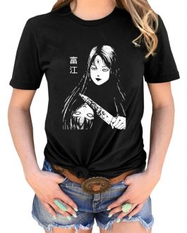 Anime Printed Horror Manga Tees
