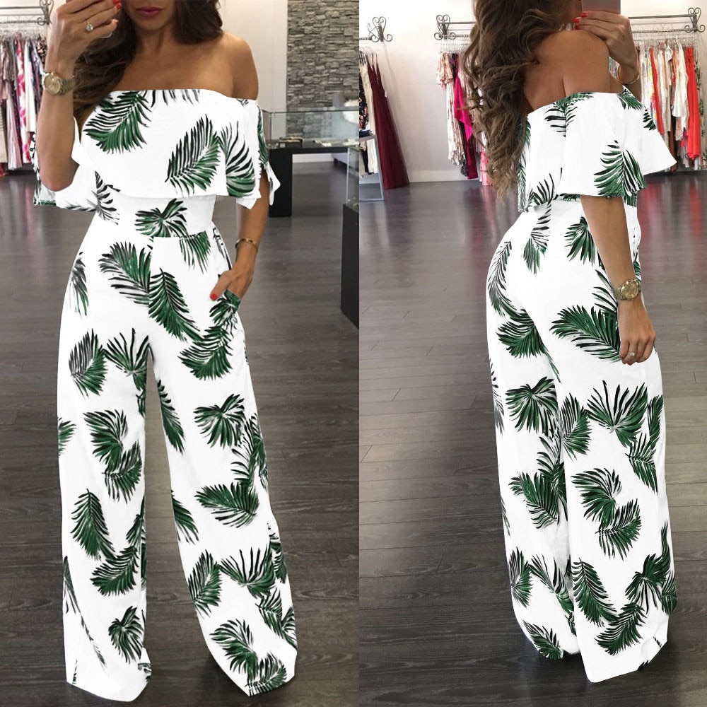 Vintage Boho Beach Jumpsuit