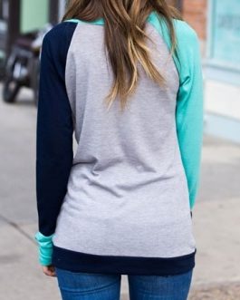 Color Block Pocket Baseball T-Shirt