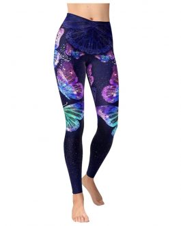 Butterfly Printing Casual Leggings