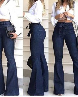 Wide Leg Denim Jeans