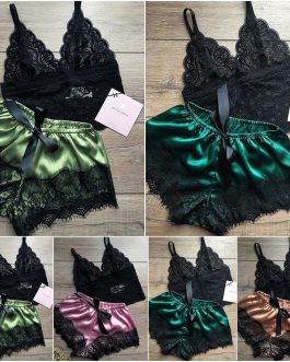 Soft Lace Trim Comfortable Nightwear