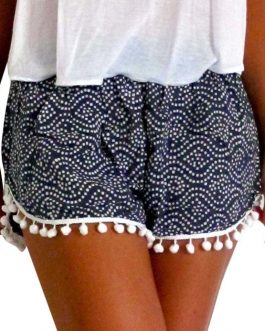 Polka Dot Tassel Shorts