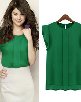 Elegant Office Lady Chiffon Shirt
