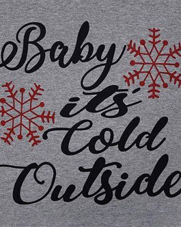 It’s Cold Outside Plaid Sweatshirt