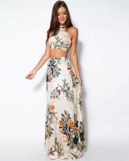 Women’s Sexy Print Maxi Dress Sets