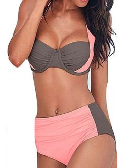 High Waist Padded Push-up Bikini Set