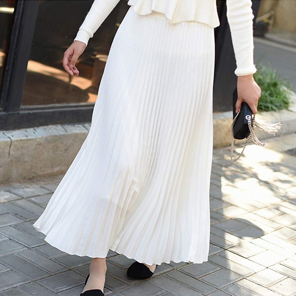 Vintage Elegant Pleated Skirts - Image 2