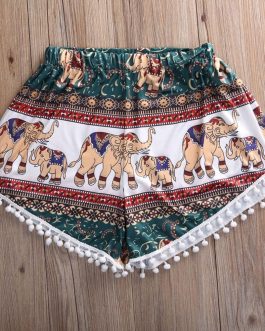 Casual High Waist Beach Short