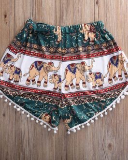 Casual High Waist Beach Short