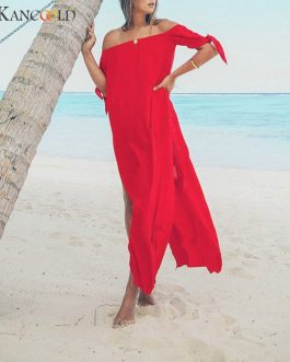 Off Shoulder Lace Beach Tunic